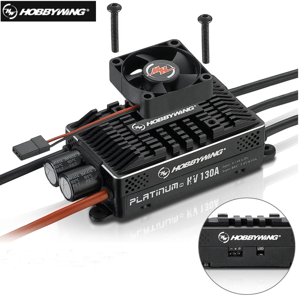 Rc Helicopter Motor - Hobbywing Platinum HV 130A SBEC V4
