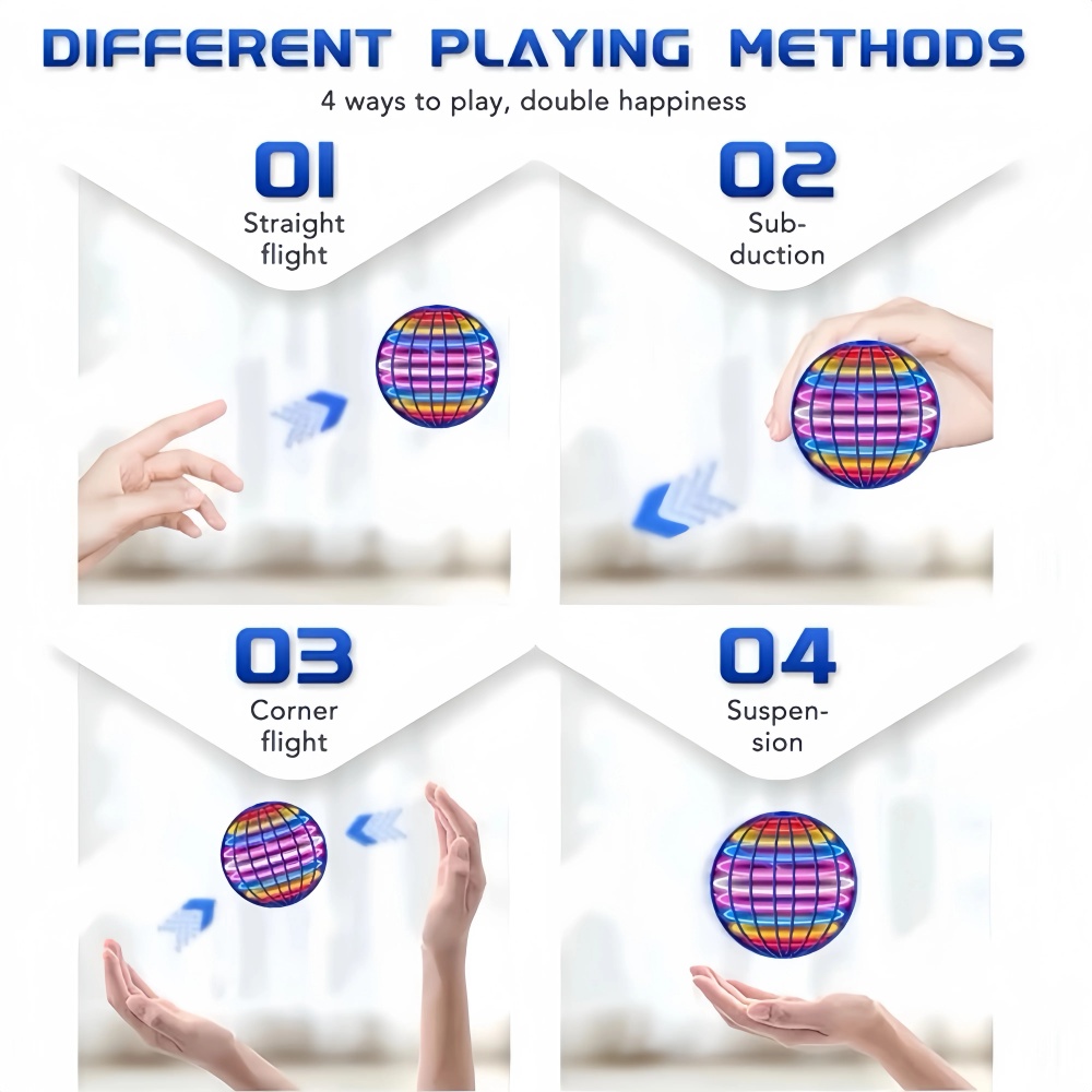Flying Orb Boomerang Ball LED  - đánh giá và giá Rc Helicopter Case
