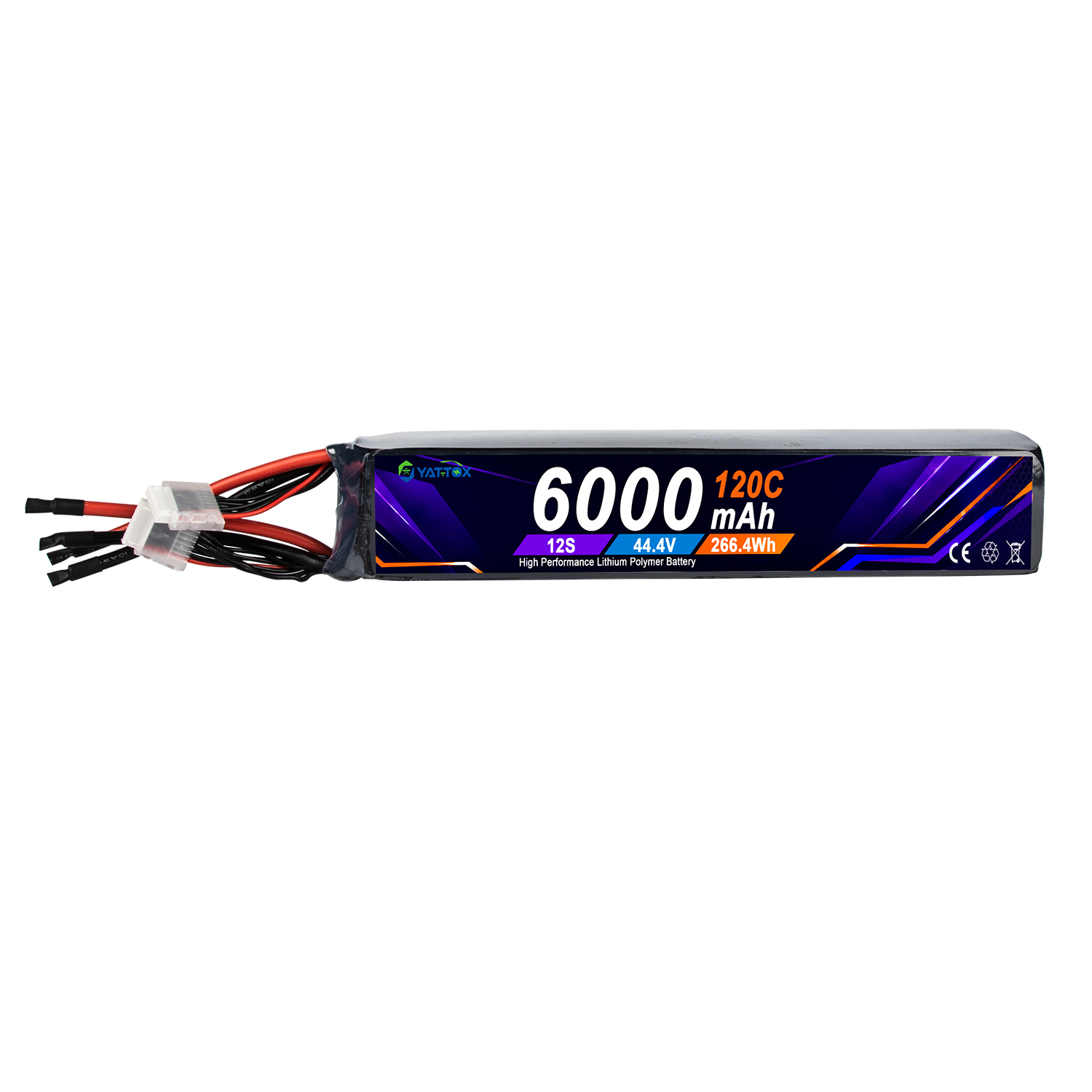 Yattox 12S 6000mAh 120C 100%LC - đánh giá và giá Rc Helicopter Large