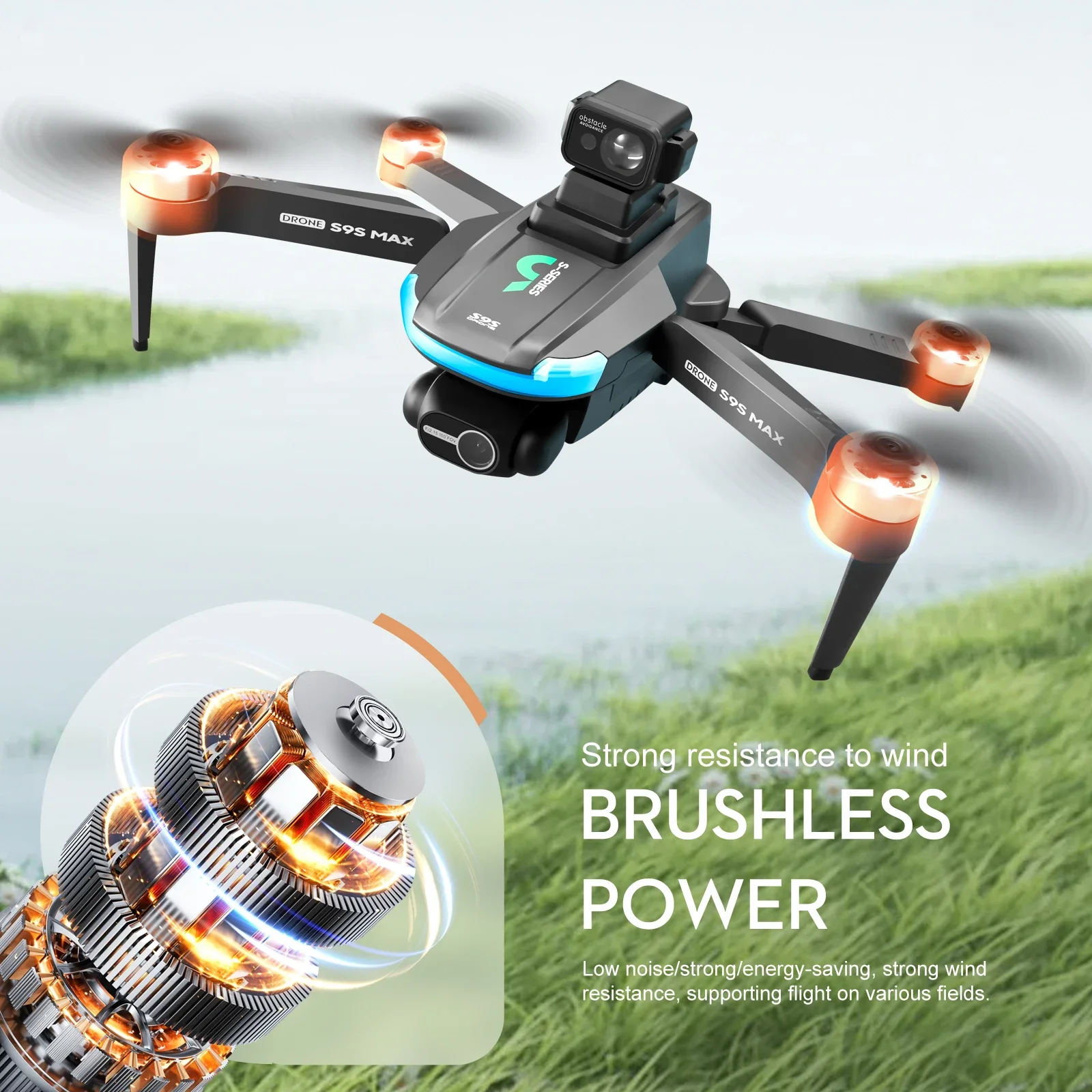 NEW S9S MAX MINI Drone 4K 2-Ax - đánh giá và giá Rc Helicopter Case
