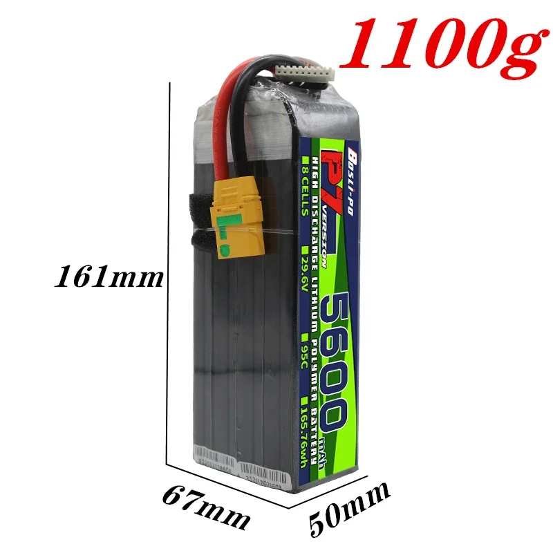 Bosli-po 8S 29.6V 5600m-Ah 95C - đánh giá và giá Rc Helicopter Case